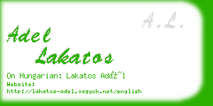 adel lakatos business card